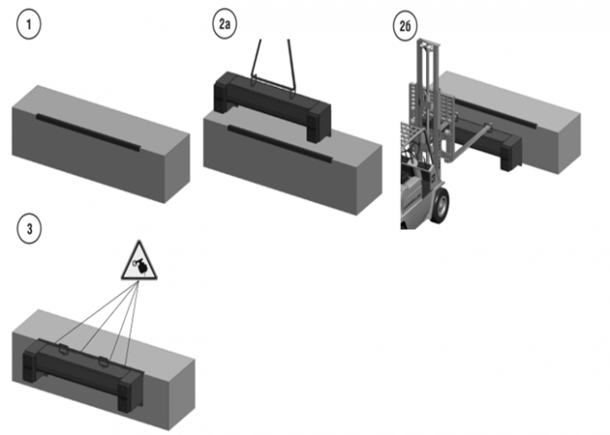 Work Shop Mechanical Loading Dock Leveler 6t Capacity 2000*500mm Table Size
