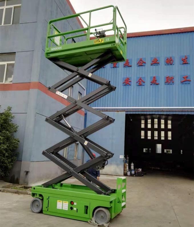 Outdoor Mobile Scissor Lift Self Propelled Elevating Work Platforms 3m16m