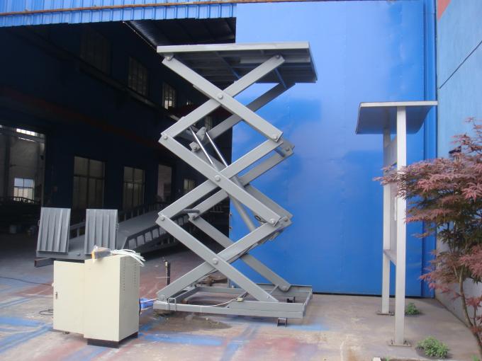 Electric Hydraulic Mechanical Scissor Lift Platform Built In Loading Dock