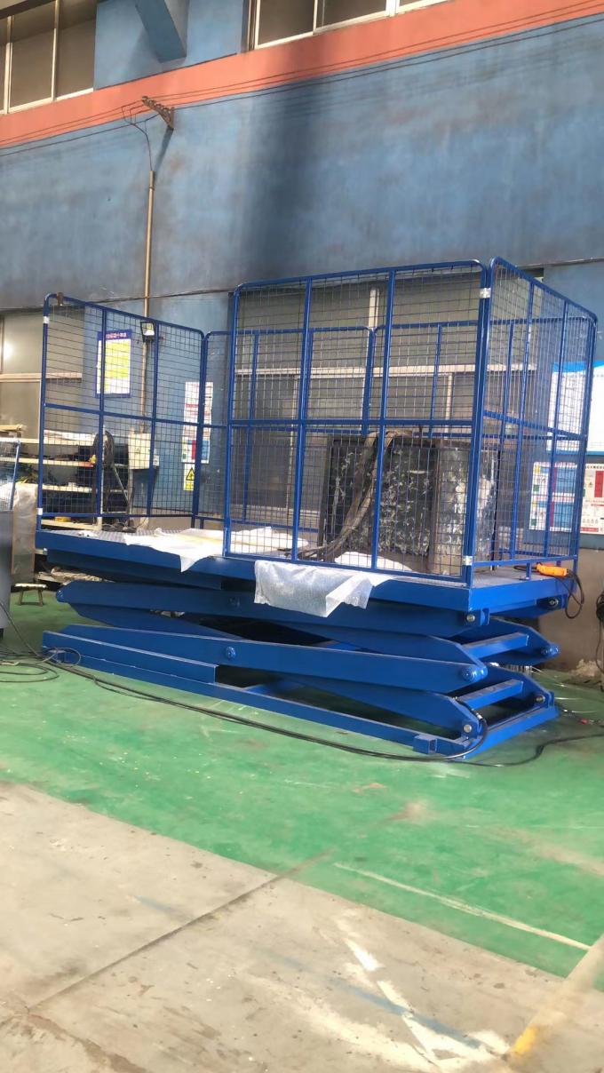 Fixed Hydraulic Scissor Lift Platform With Safety Toe Guard