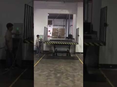 Stationary Hydraulic Scissor Lift Table With Electric Power Install At Loading Bay