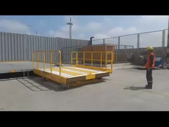 scissor dock lift with electric roller conveyor is wide range in logistic industry
