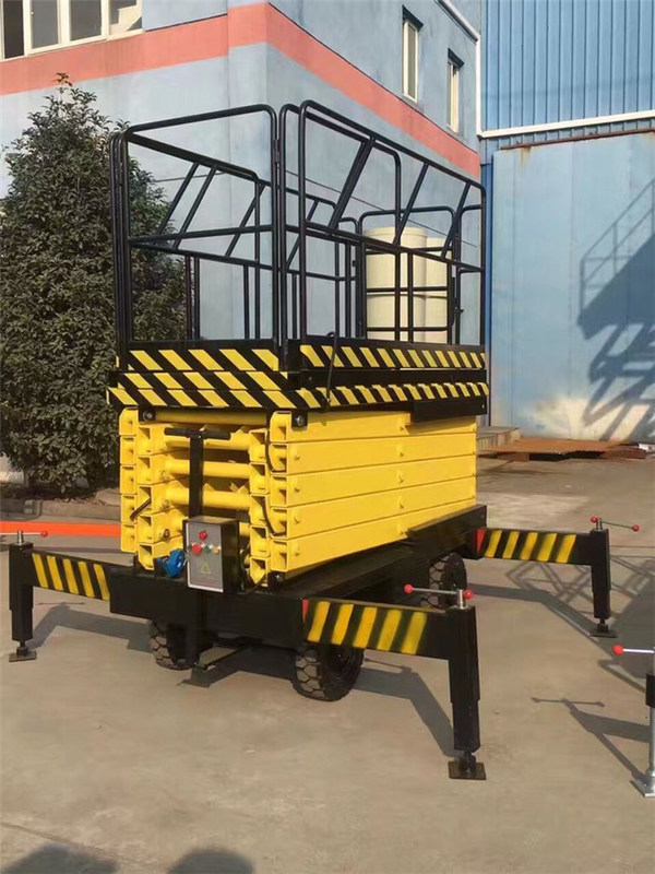 Aerial Working Platform Scissor Portable Scissor Lift Table Safety