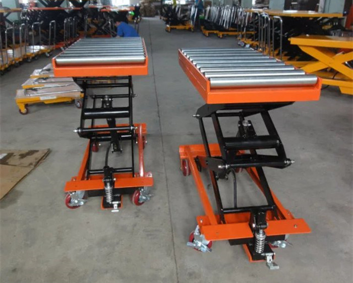 Double Scissor Manual Scissor Lift Table Small Hydraulic Lift Table For