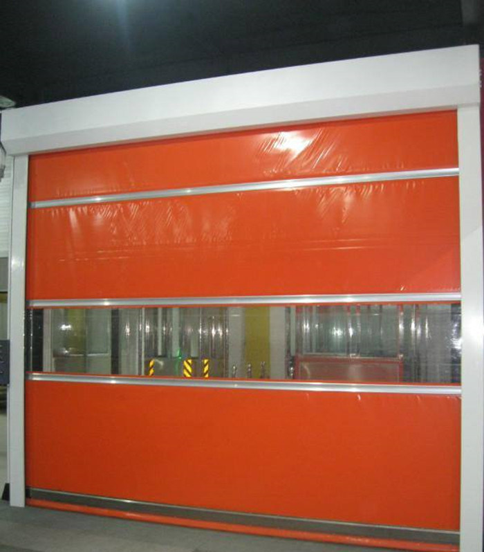 Fast Acting Roller Shutter Doors Thermal Insulation High Speed Vinyl