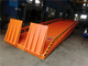 10 Ton Mobile Container Loading Ramps Fast Efficiency Working In Yard Orange Color