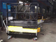 Manual Pull Handle Mobile Boom Lift Hydraulic Scissor Lifter With Full Handrail