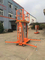 8m Double Mast Mobile Hydraulic Work Platform Lift Extensible Boom Platforms Orange