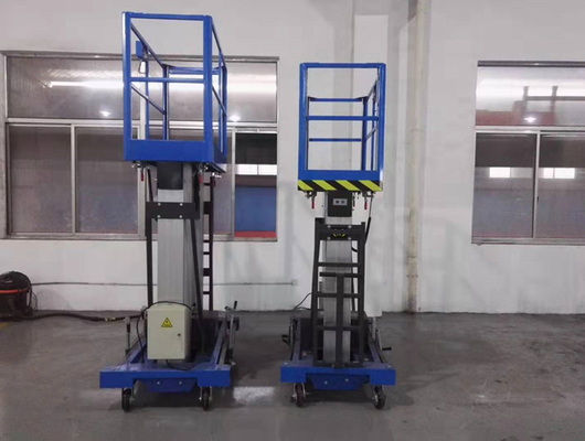 Blue 14m Scissor Lift Aerial Work Platform Mobile Boom Lift 200KG AWP Series