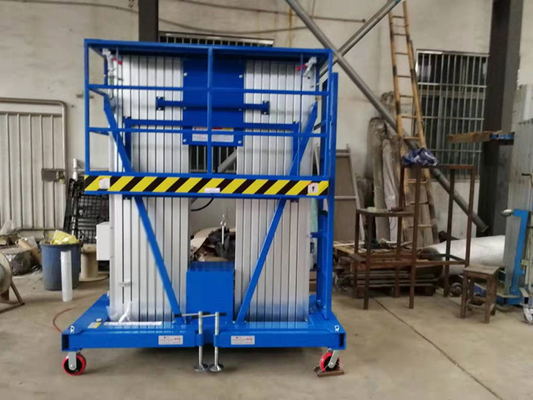 Blue 14m Scissor Lift Aerial Work Platform Mobile Boom Lift 200KG AWP Series