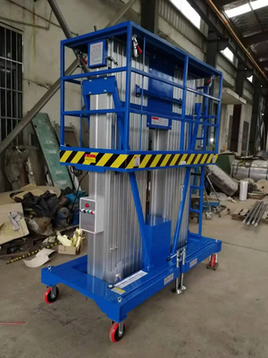 Blue 14m Scissor Lift Aerial Work Platform Mobile Boom Lift 200KG AWP Series
