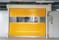 Industrial Rapid High Speed Door Stainless Frame Pvc Fabic Interior Installed For Warehouse Division