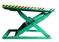 Green Color,1600mm Height Scissor Lift Dock Leveler 2500mm*3000mm Table Size