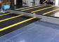 Industrial Warehouse Container Loading Dock Seals And Shelters With Yellow Stripes