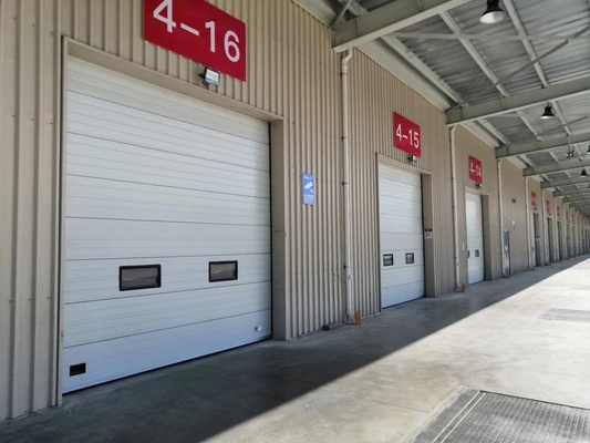 Sectional door gives maximum drive through width and height when open unlike other garage doors