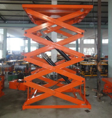 Loading 1T Hydraulic Scissor Lift Platform For Industrial Goods