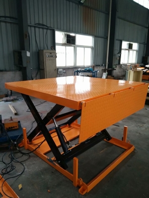 1600mm Height Stationary Hydraulic Scissor Lift Table Lifting Up