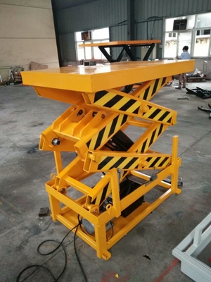 1000 Lbs Stationary Hydraulic Lift Table Low Profile Motorized AC 380V 50HZ