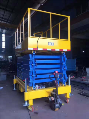 High-strength Manganese Steel Structure Scissor Aerial Working Mobile Hydraulic Lifter