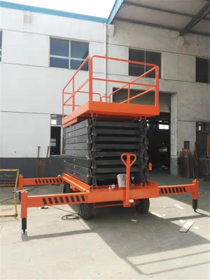 16M Height Forklift Pull Electric Hydraulic Aerial Working Heavy Duty Mobile Scissor Lift