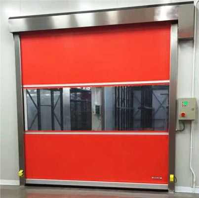 Manual Remote Control High Speed Roller Shutter Doors Wind Resistance