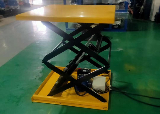 Hydraulic Scissor Lift Table,Electric Dock Lift Vertical Raised Up To 1.6m,1.7m,1.8m Customization